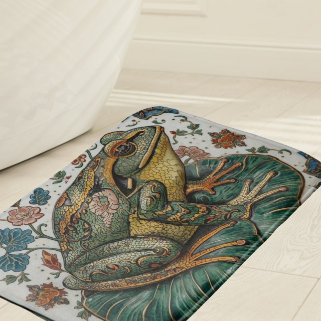Tapis De Bain Cloisonne Frog on Lily Pad (Créateur téléchargé)