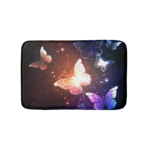 Tapis De Bain Clowing Night Butterflies