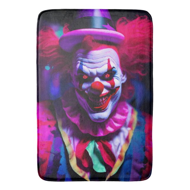 Tapis De Bain clown effrayant (devant Vertical)