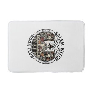 Tapis De Bain Club de lecture de Salem Witch Livre Squelette Vin