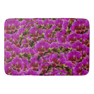Tapis De Bain Clusters radiants : La Symphonie Magenta Orchid,