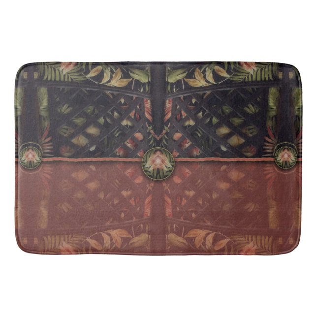 Tapis De Bain Clutch de latticulation tropicale (Devant)