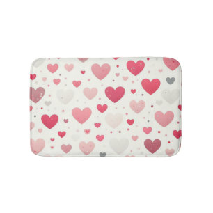 Tapis De Bain Coeur coloré de la Saint Valentin