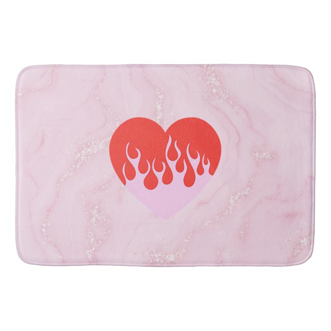 Tapis De Bain Cœur de feu (Devant)