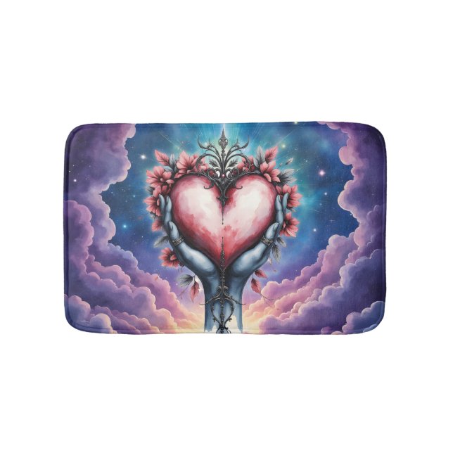 Tapis De Bain Cœur de Magie Silencieuse (Devant)