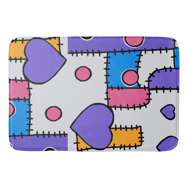 Tapis De Bain Cœurs et formes fantaisistes mignons (Devant)