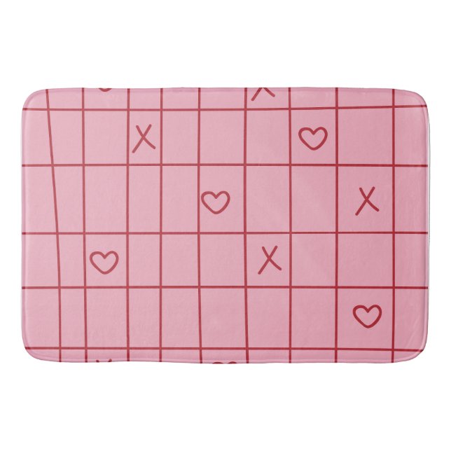Tapis De Bain Cœurs XO (Devant)