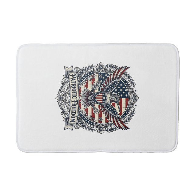 Tapis De Bain Colibri Patriotique (Devant)