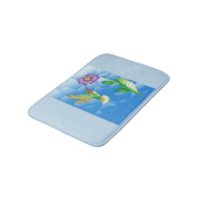 Tapis De Bain Colibri : Stylisé (Angle)