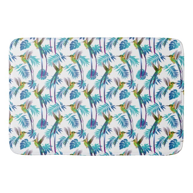 Tapis De Bain Colibris tropicaux  (Devant)