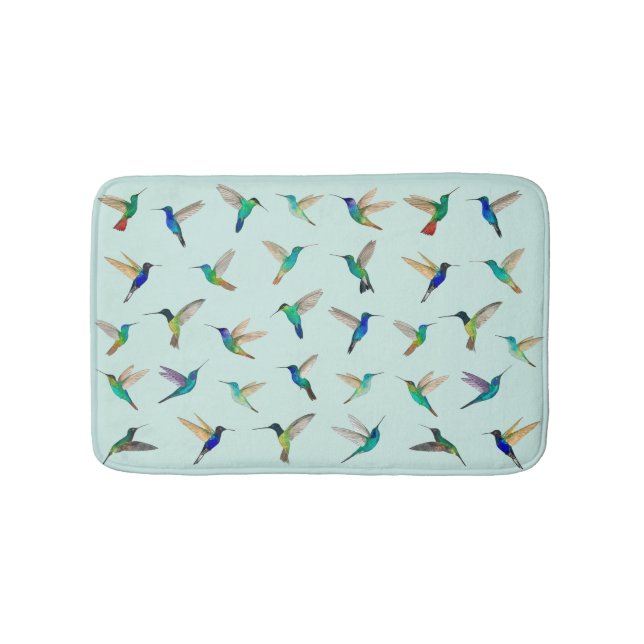 Tapis De Bain Colibris tropicaux (Devant)