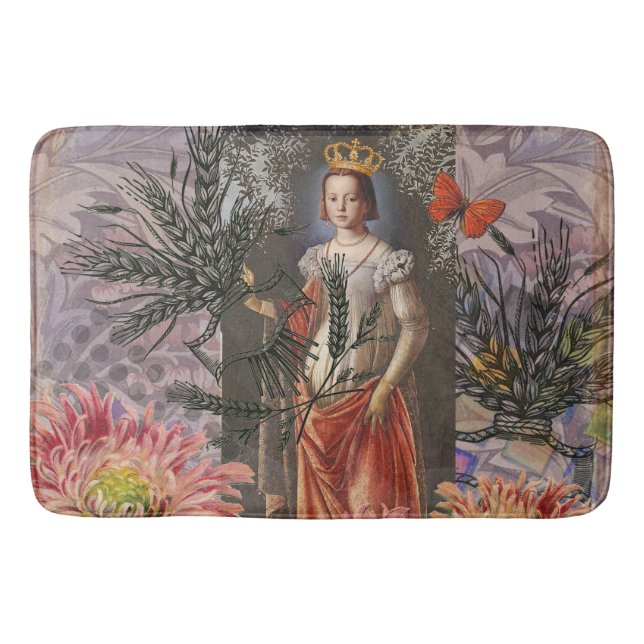 Tapis De Bain Collage de la déesse céleste Vierge : Céleste vint (Devant)