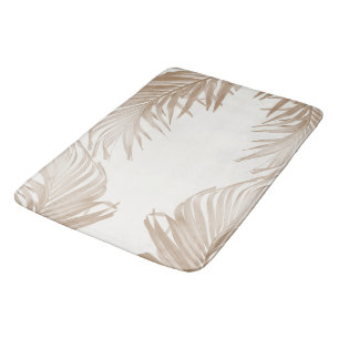 Tapis De Bain Collage de palmiers caribéens luxuriants 3