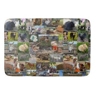 Tapis De Bain Collage photo de la ferme,