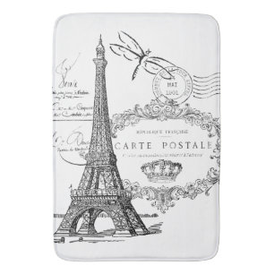 Tapis De Bain Collage tour Eiffel