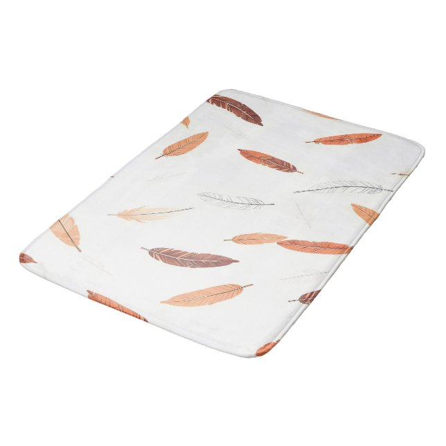 Tapis De Bain Collection de luxe de plumes Boho Populaires (Angle)