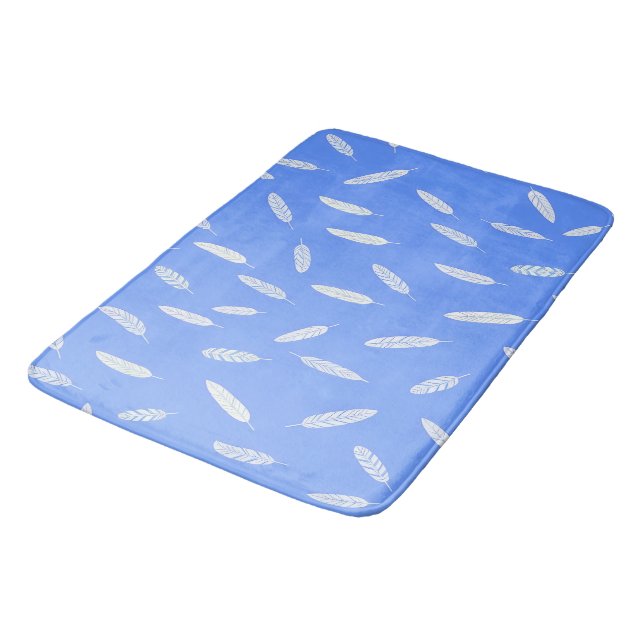 Tapis De Bain Collection Luxe Boho Modern Feathers (Angle)