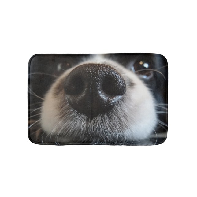 Tapis De Bain Collie Bordure Cute Nez Closeuse (Devant)
