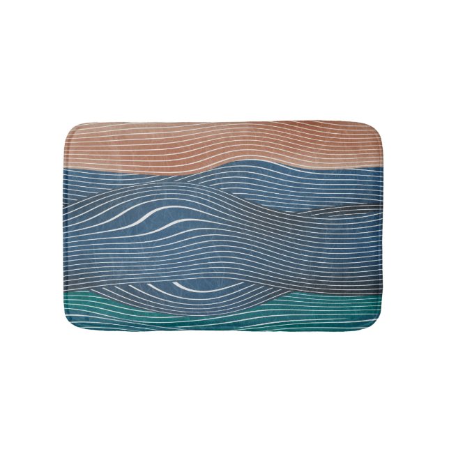 Tapis De Bain Collines naturelles : motif sans soudure. (Devant)