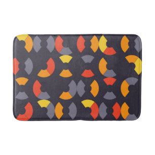 Tapis De Bain Coloré, cool, tendance, moderne, art circulaire ur