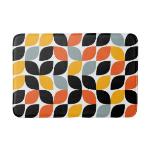 Tapis De Bain Coloré, unique, tendance, concept de feuille urbai