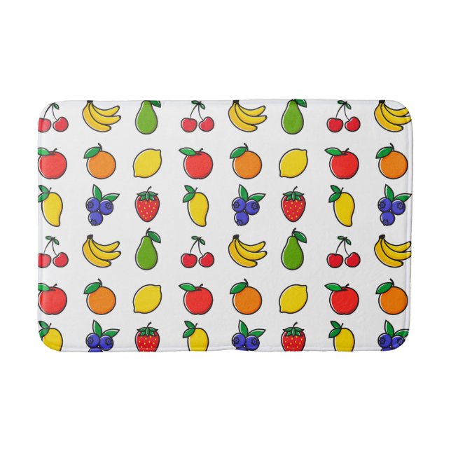 Tapis De Bain Colorful Mixed Fruit Pattern (Devant)