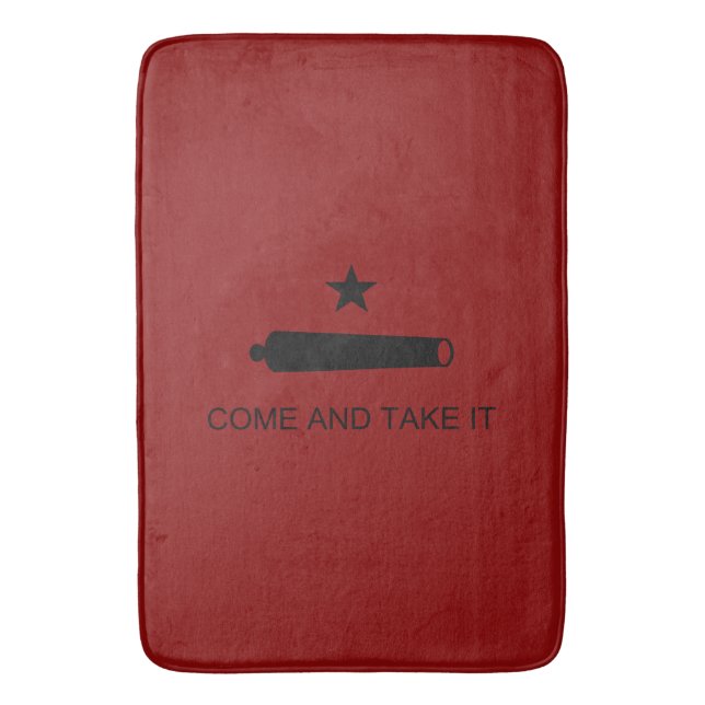 Tapis De Bain Come & Take It ! Flag de Texas State (devant Vertical)