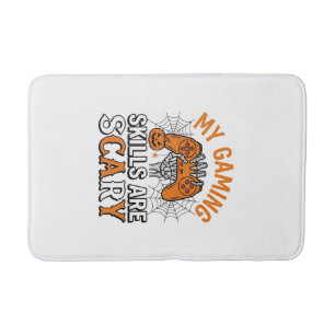 Tapis De Bain Compétences de joueur Halloween sont des chemises 