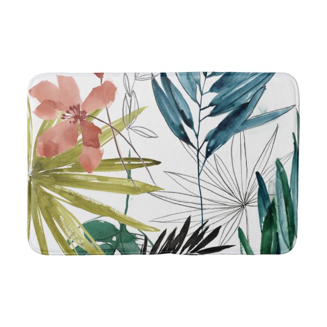 Tapis De Bain Composition tropicale (Devant)