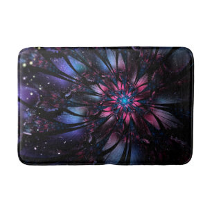 Tapis De Bain Conception Abstraite des fleurs fractales.