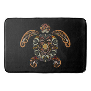 Tapis De Bain Conception colorée de tortues vintages