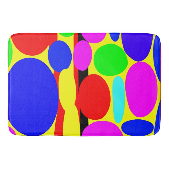 Tapis De Bain Conception colorée dynamique (Devant)