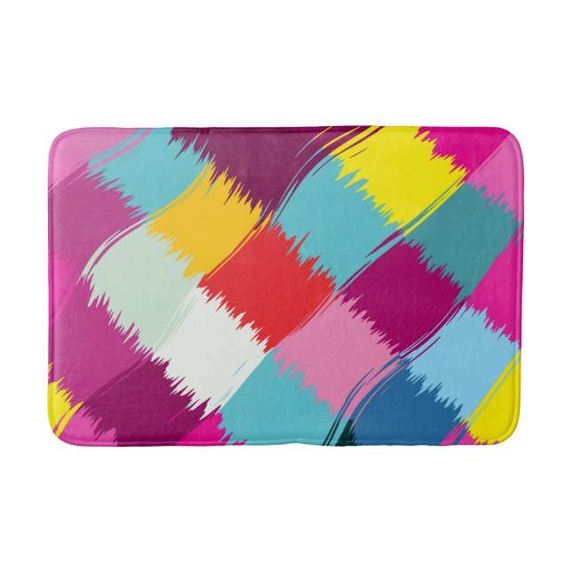 Tapis De Bain Conception d'abrégé sur courses de peinture (Devant)