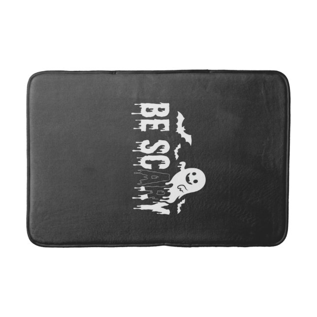 Tapis De Bain Conception de chauve-souris fantôme Halloween effr (Devant)