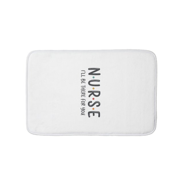 Tapis De Bain Conception de chemise de citation d'infirmière Gra (Devant)