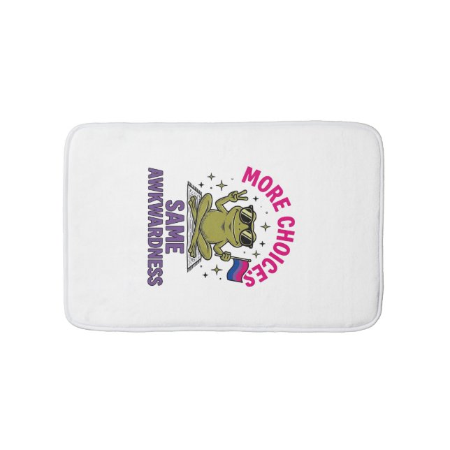 Tapis De Bain Conception de chemise de fierté de grenouille Bi d (Devant)