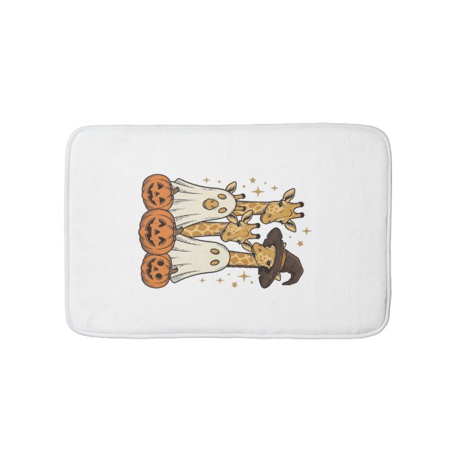 Tapis De Bain Conception de chemise fantôme de citrouille de gir (Devant)
