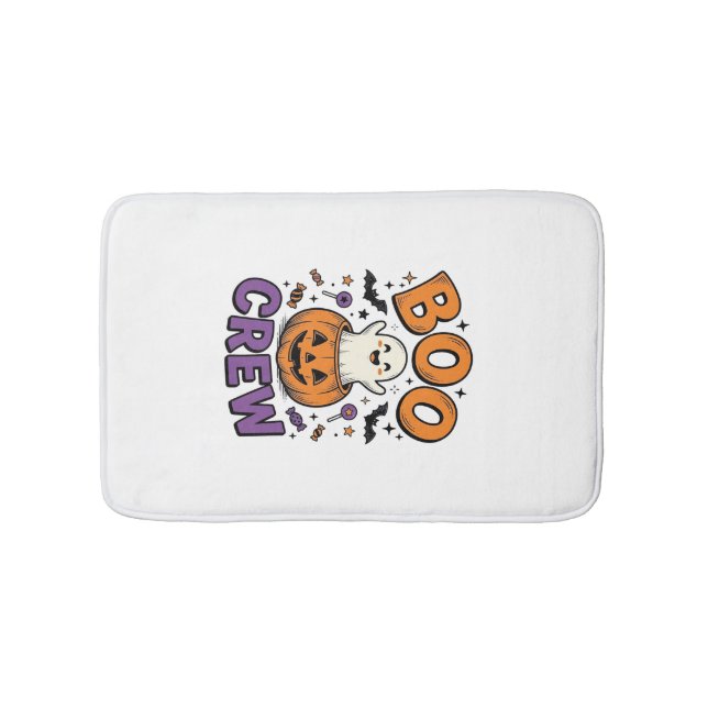 Tapis De Bain Conception de chemise Halloween Citrouille Fantôme (Devant)
