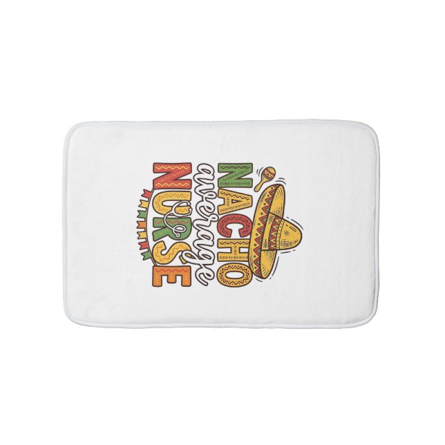 Tapis De Bain Conception de chemise Nacho Average Nurse Cinco De (Devant)