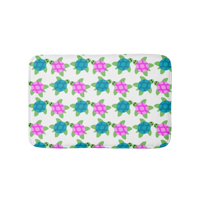 Tapis De Bain Conception de chillaxage de tortue - Petit chaume  (Devant)