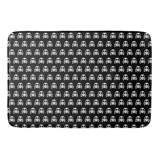 Tapis De Bain Conception de crâne de pirate (Devant)