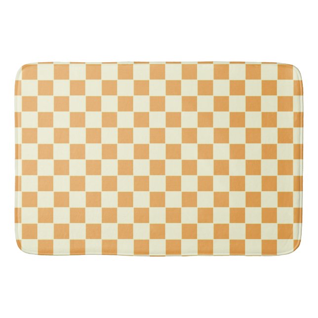 Tapis De Bain Conception de damier rétro lumineuse (Devant)