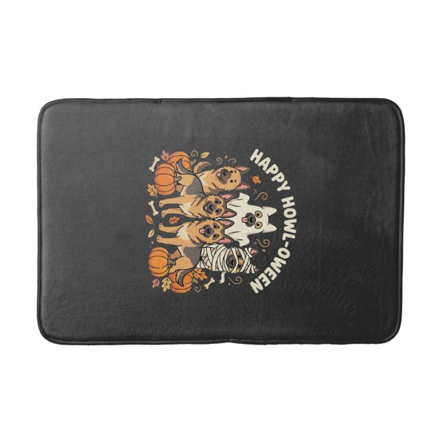 Tapis De Bain Conception de Howl-Oween Halloween fantôme Berger  (Devant)