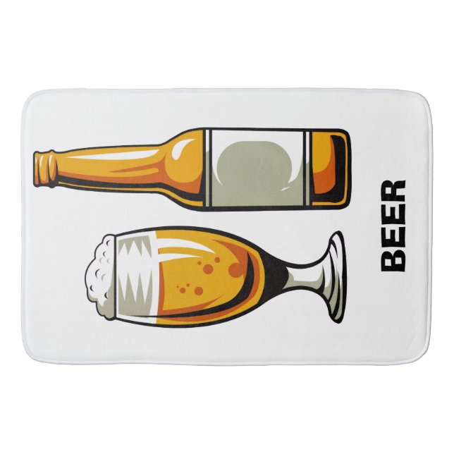 Tapis De Bain Conception de la bière artisanale (Devant)