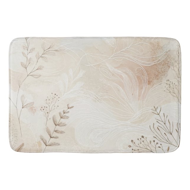 Tapis De Bain Conception de la décoration murale de chaîne flora (Devant)