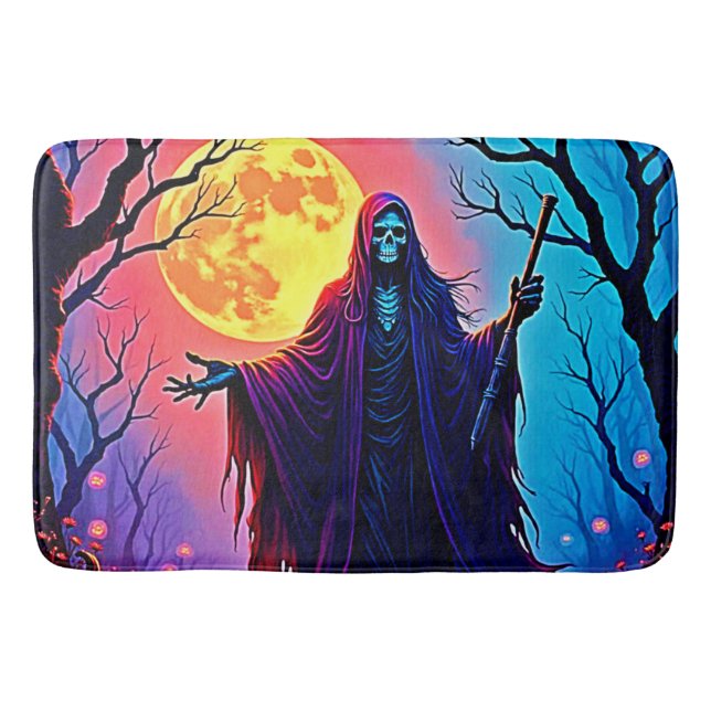 Tapis De Bain Conception de l'appel de éffrayant Moon Death (Devant)
