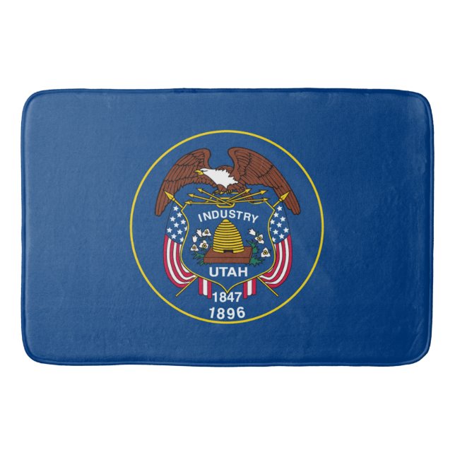 Tapis De Bain Conception de l'indicateur d'état Utah (Devant)