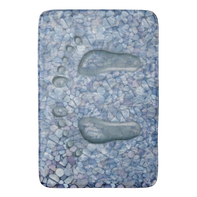 Tapis De Bain Conception de lit de rivière (devant Vertical)