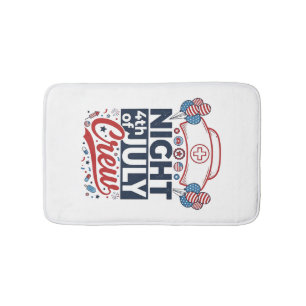 Tapis De Bain Conception de maillot patriotique d'infirmière de