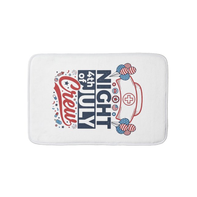 Tapis De Bain Conception de maillot patriotique d'infirmière de  (Devant)